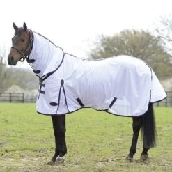 Weatherbeeta Fliegendecke Comfitec Essential Mesh Neck Weiß/Lila/Schwarz 115cm