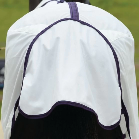 Weatherbeeta Fliegendecke Comfitec Essential Mesh Neck Weiß/Lila/Schwarz 115cm – Bild 8